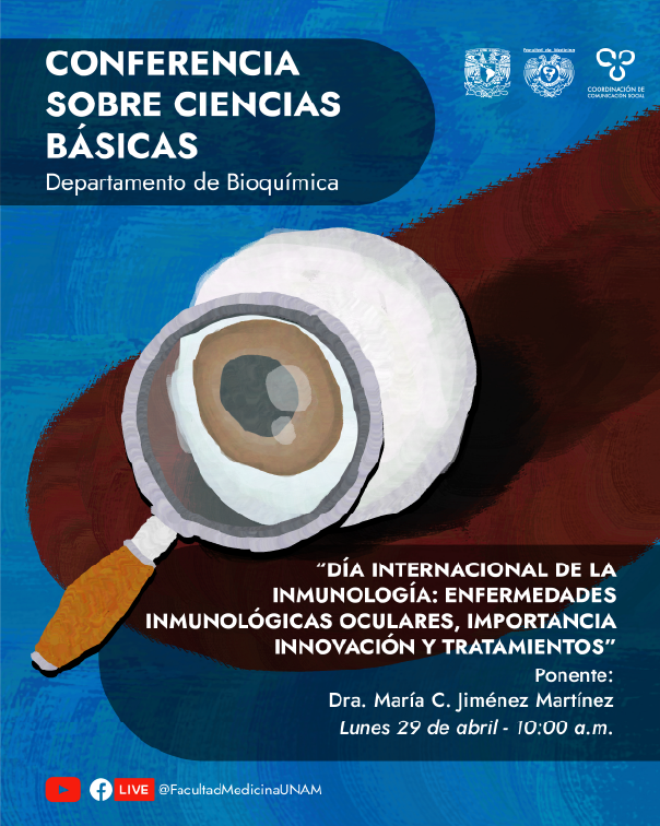 Cartel ilustrado sobre inmunología ocular